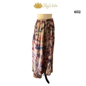 BillaBong Maxi Women Tie Dye Skirts, Size M,  Multicolor, Cotton, BILLABONG.